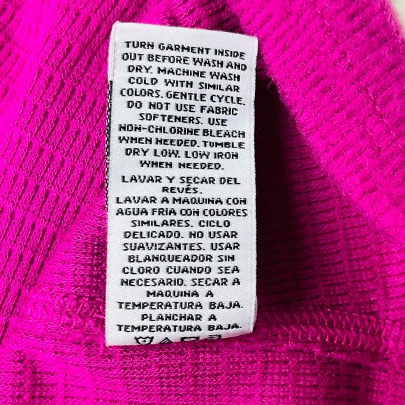 Wildfox Haley Elderberry Pink Brushed V-Neck Tunic Top Size XXL - Picture 7 of 10